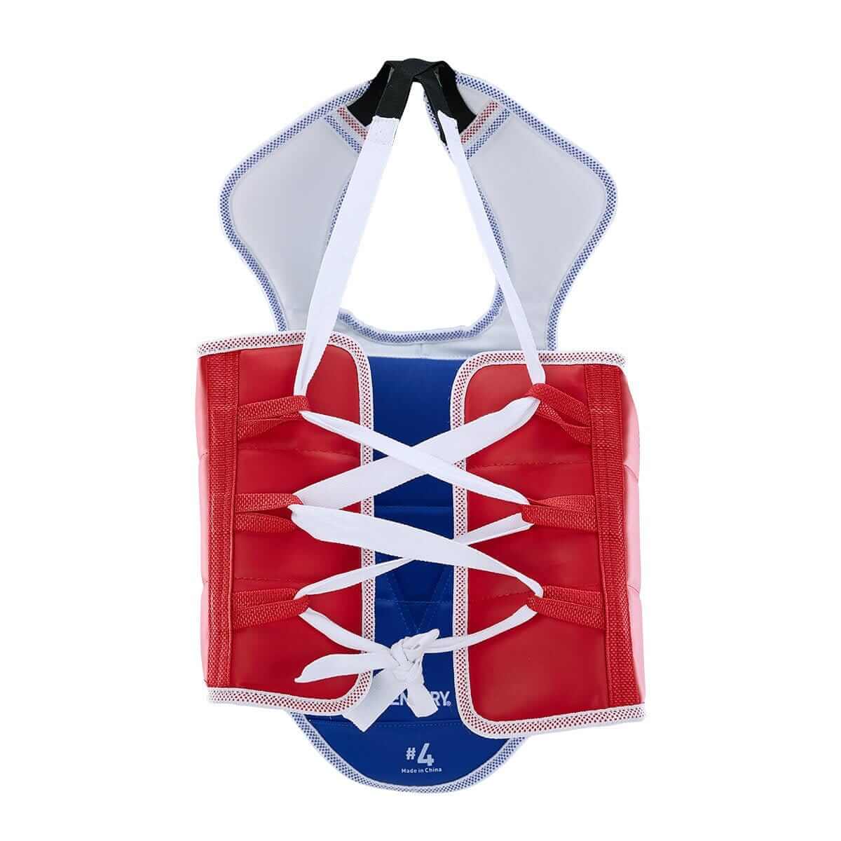 ProForce Sporting Goods TKD STUDENT CHEST PROTECTOR Reversible Red-Blue