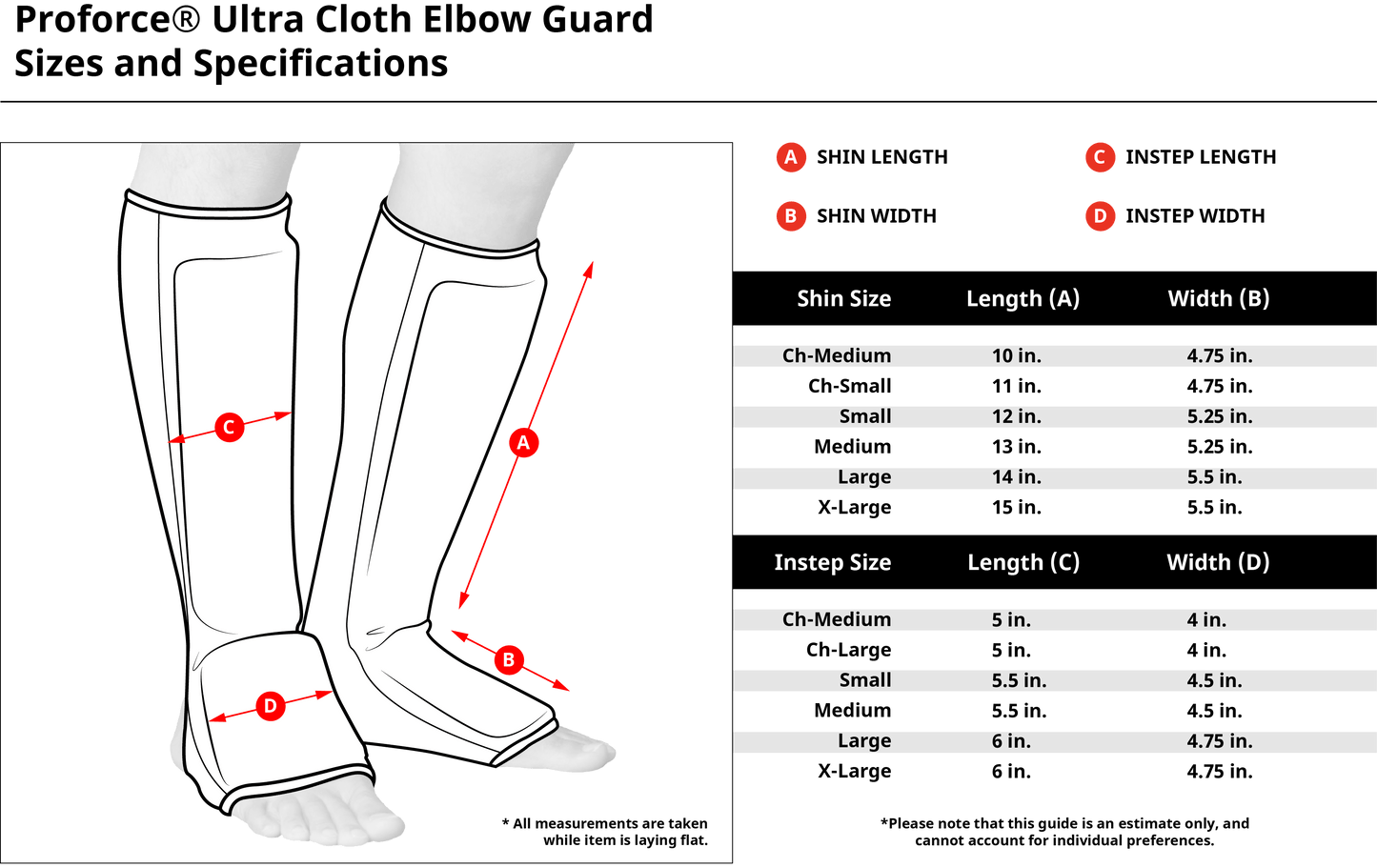 ProForce sporting goods ProForce Combination Cloth Shin/Instep Guard