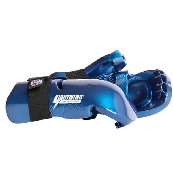 ProForce sporting goods ProForce Lighting 5 Piece Sparring Gear Combo Set BLUE Full head  face mask