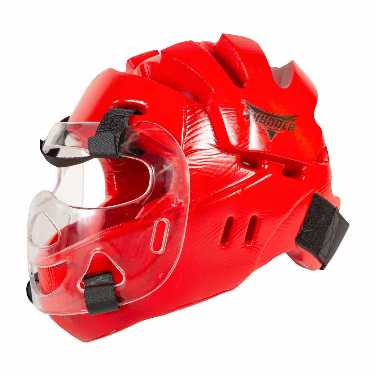 ProForce sporting goods ProForce 5 Piece Sparring Gear Combo Set RED with Full head face mask