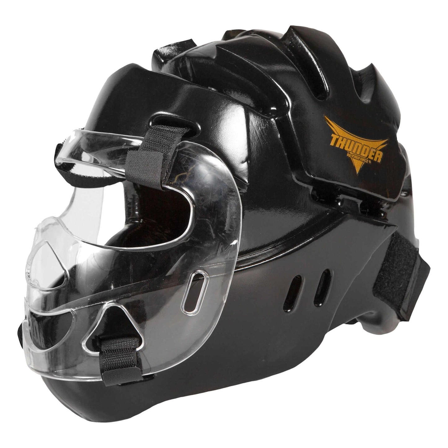 ProForce sporting goods ProForce 5 Piece Sparring Gear Combo Set BLACK with Full head face mask