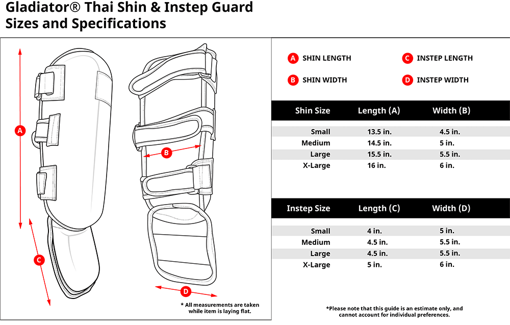 ProForce sporting goods ProForce Gladiator Thai Shin & Instep Guard