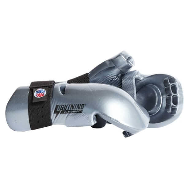 ProForce sporting goods ProForce Lighting 5 Piece Sparring Gear Combo Set SILVER