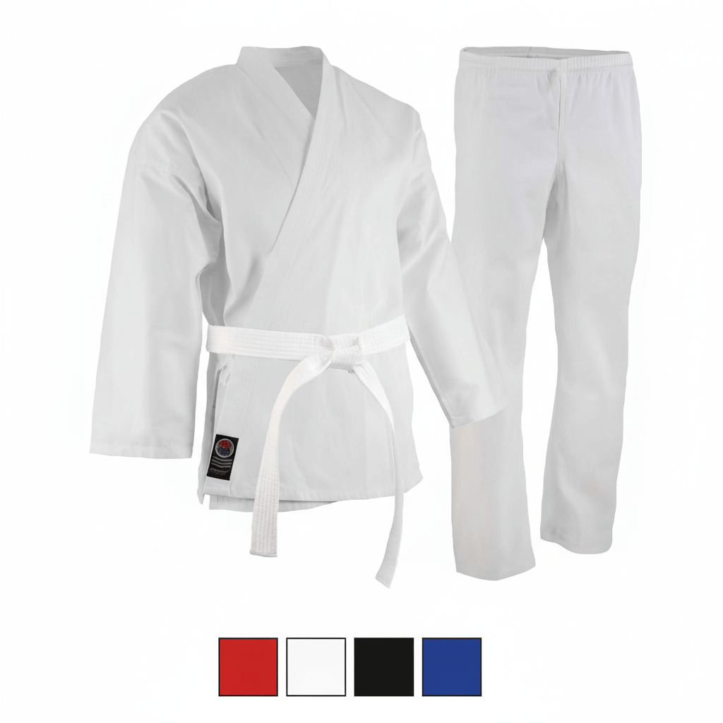 ProForce sporting goods ProForce 6 oz Karate Uniform Elastic Drawstring Pants poly cotton blend