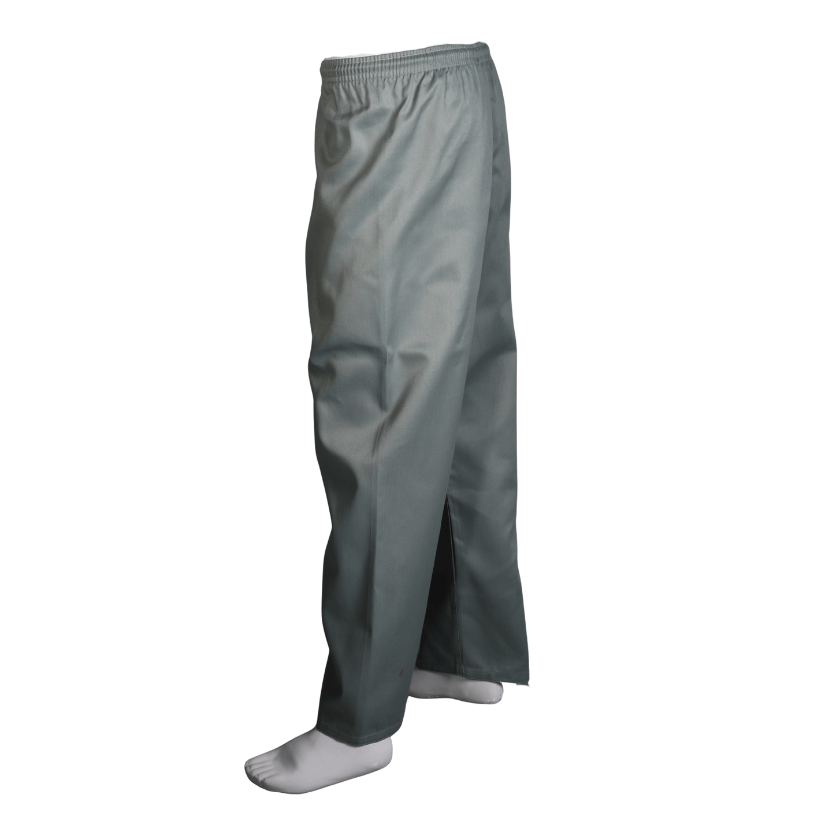 ProForce sporting goods ProForce Classic Karate Uniform Elastic Drawstring 5 oz 60-40 Blend -Gray