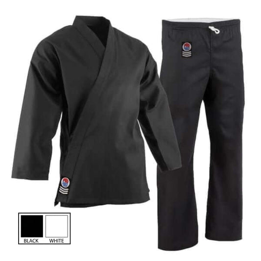 ProForce sporting goods ProForce Gladiator 7.5 oz Karate Uniform  Blend Black