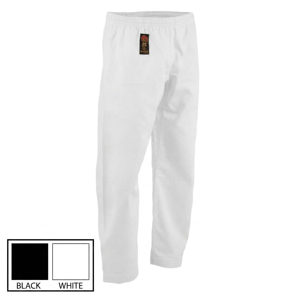 ProForce sporting goods ProForce Gladiator 8 oz Karate Pants  55/45 Blend black or white