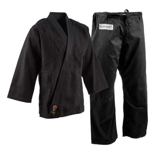 ProForce sporting goods Black / 000- 4'/40 lbs ProForce Gladiator Judo Uniform Traditional Drawstring Black
