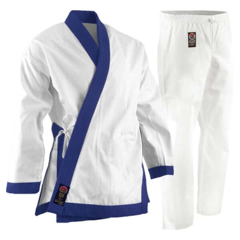 ProForce sporting goods Blue / 2- 5'2"/ 125 lbs ProForce 8 oz GUP Blue Trimmed TSD Uniform