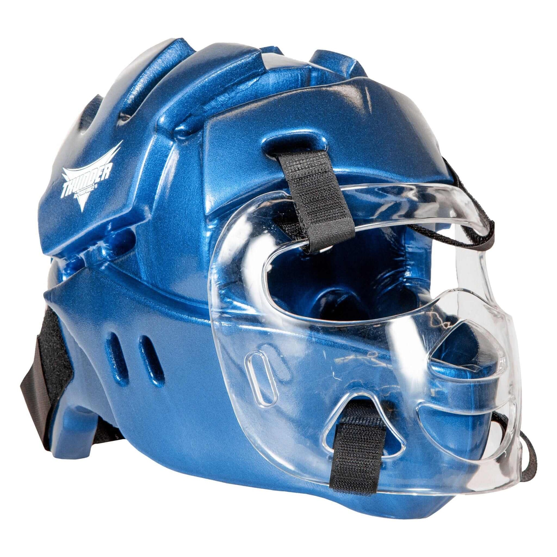 ProForce sporting goods Blue / Adult Small ProForce Thunder Full Headguard with Shield