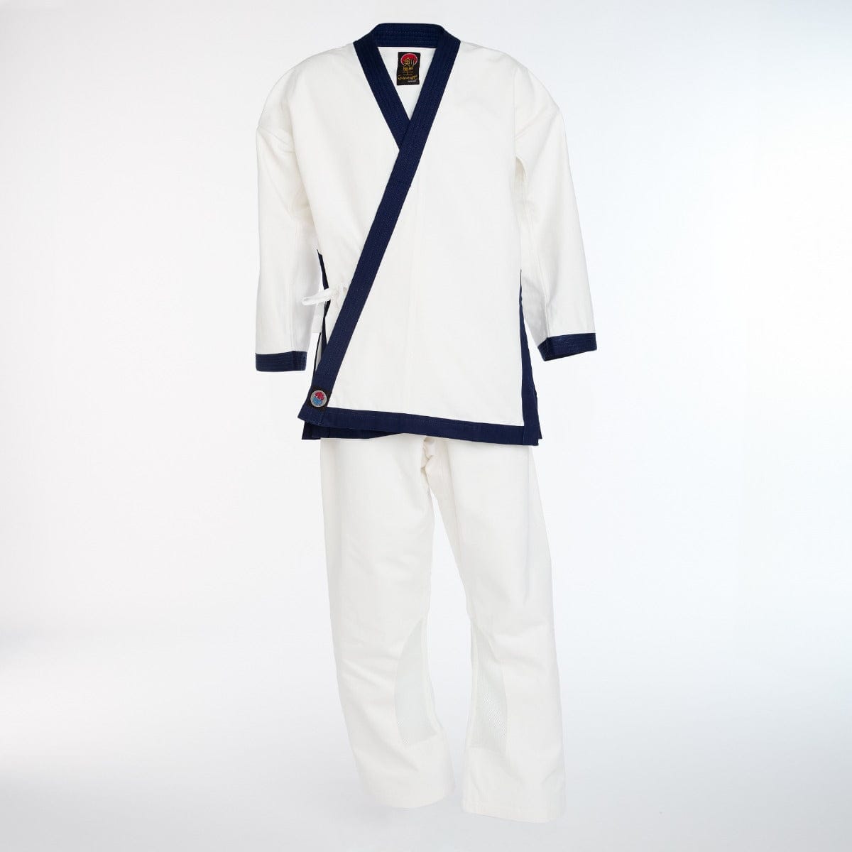 ProForce sporting goods Blue / size 2- 5'2"/130 lbs ProForce Gladiator Tang Soo Do TSD Master Uniform Traditional Drawstring 16 oz.