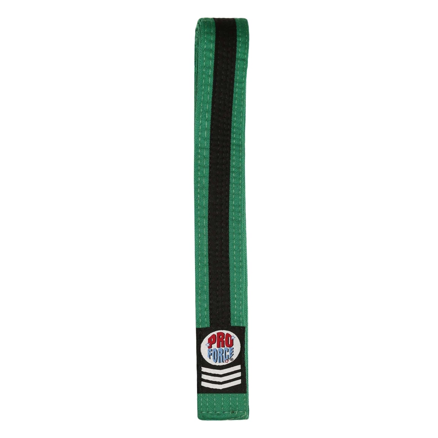 ProForce sporting goods green / 0 ProForce II 1.5 inch Double Wrap Black Stripe Karate Belt