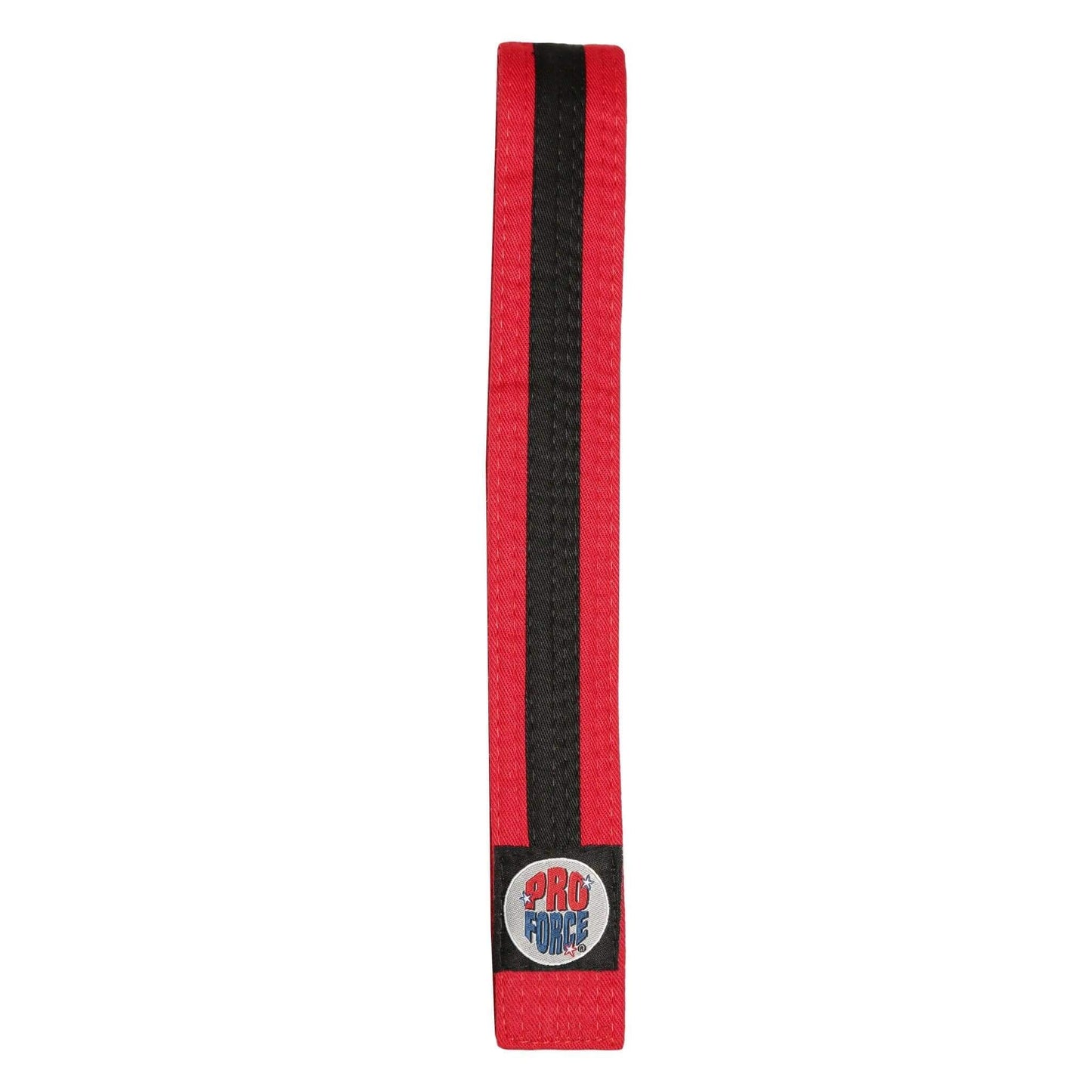 ProForce sporting goods red / 0 ProForce II 1.5 inch Double Wrap Black Stripe Karate Belt