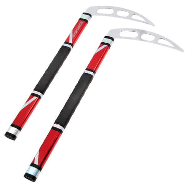 ProForce sporting goods Red G-Force Swirl Kama with Oval Blade Demo and Kata