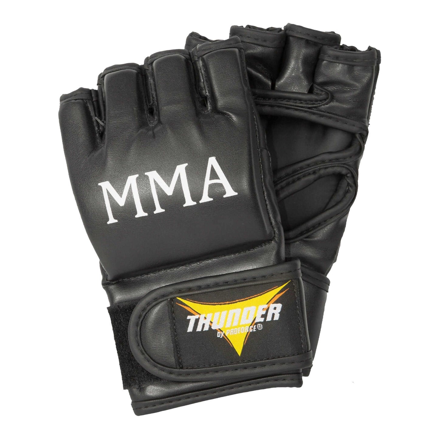 ProForce sporting goods small Black Vinyl MMA Gloves Open Palm Fighting Gloves Black MMA