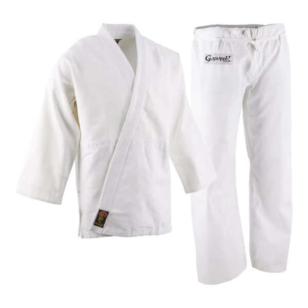 ProForce sporting goods white / 000- 4'/40 lbs ProForce Gladiator Judo Uniform Traditional Drawstring White
