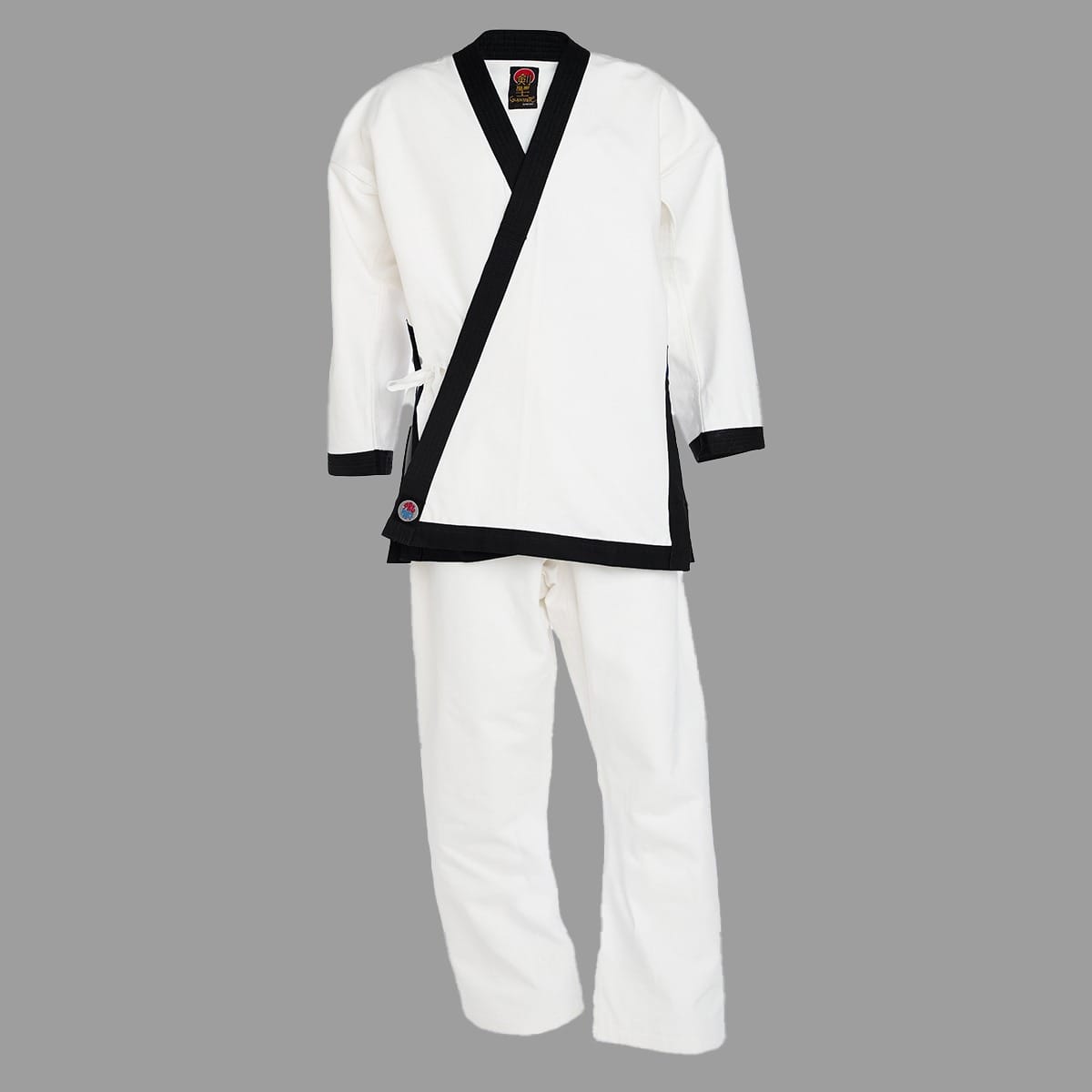 ProForce sporting goods White/Black / size 2- 5'2"/130 lbs ProForce TSD Tang Soo Do Master Uniform (Traditional Drawstring) 16 oz.