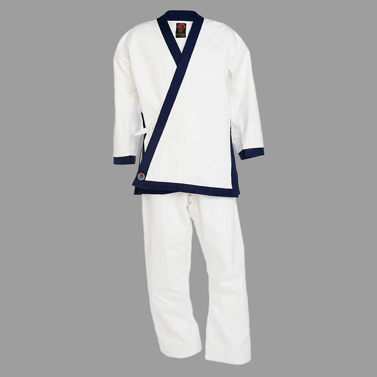 ProForce sporting goods White/Midnight Blue / size 2- 5'2"/130 lbs ProForce TSD Tang Soo Do Master Uniform (Traditional Drawstring) 16 oz.